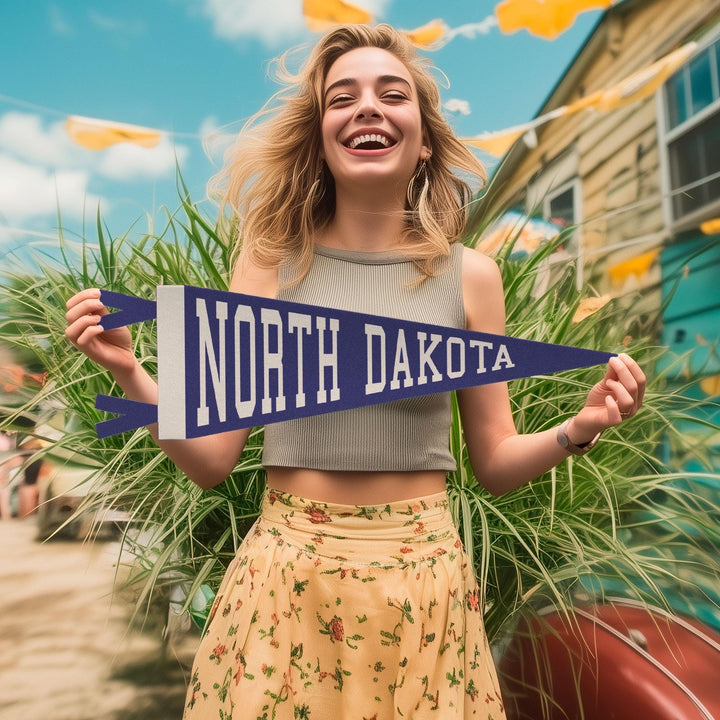 North Dakota Varsity Felt Pennant