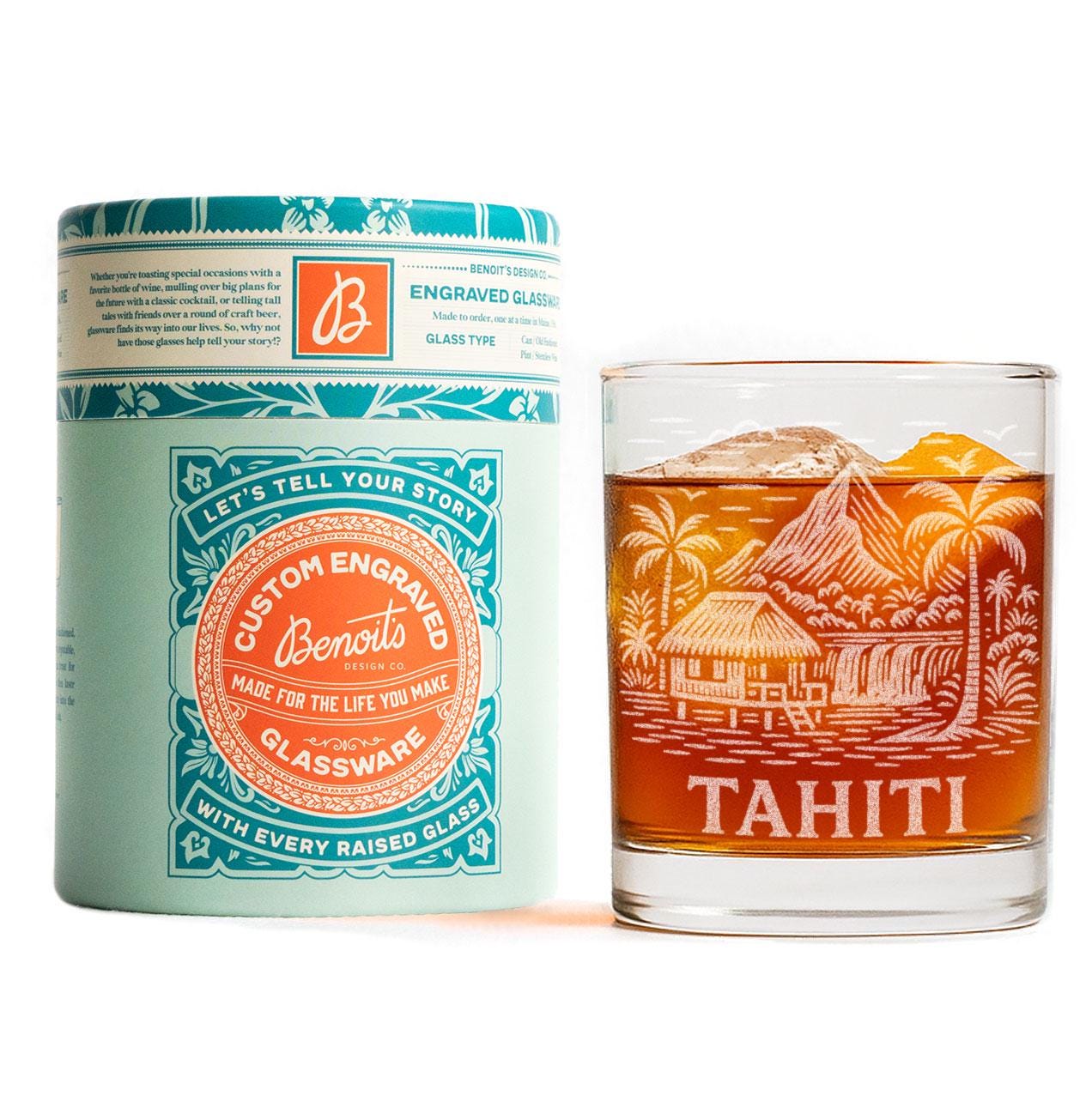 Tahiti French Polynesia Glass