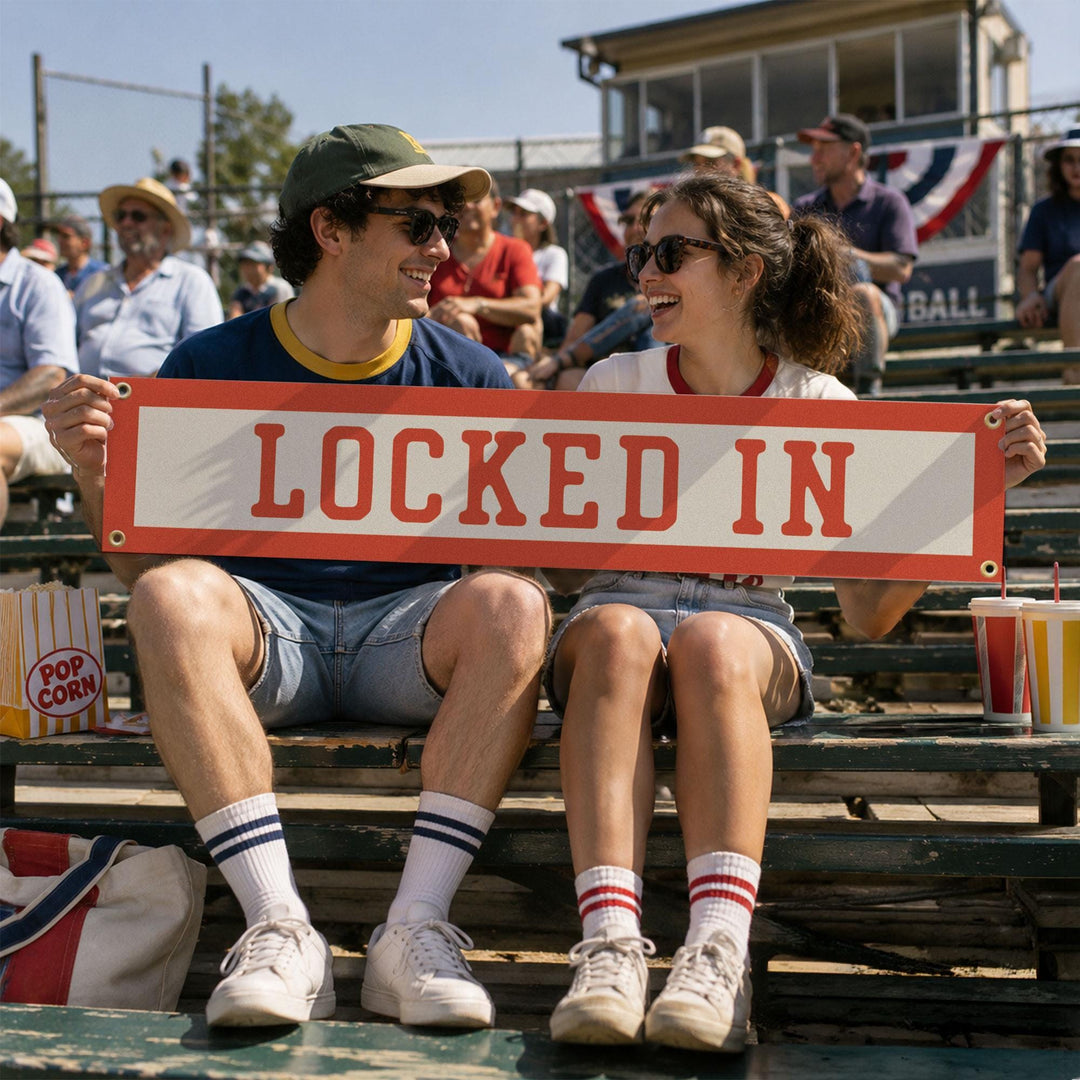 Locked In Felt Banner