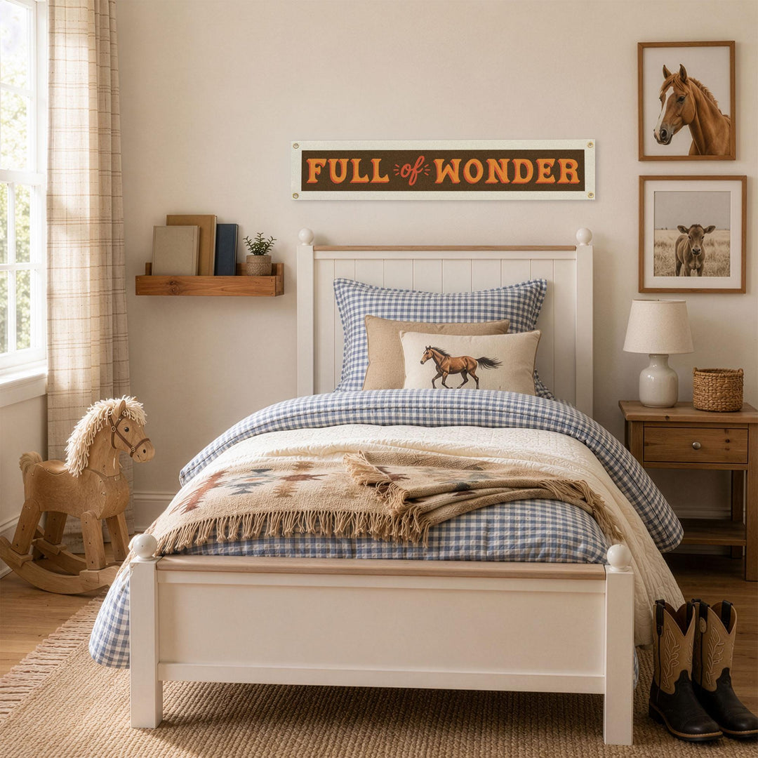 Full of Wonder Felt Banner