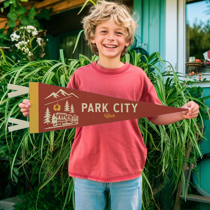 Park City Utah Felt Pennant