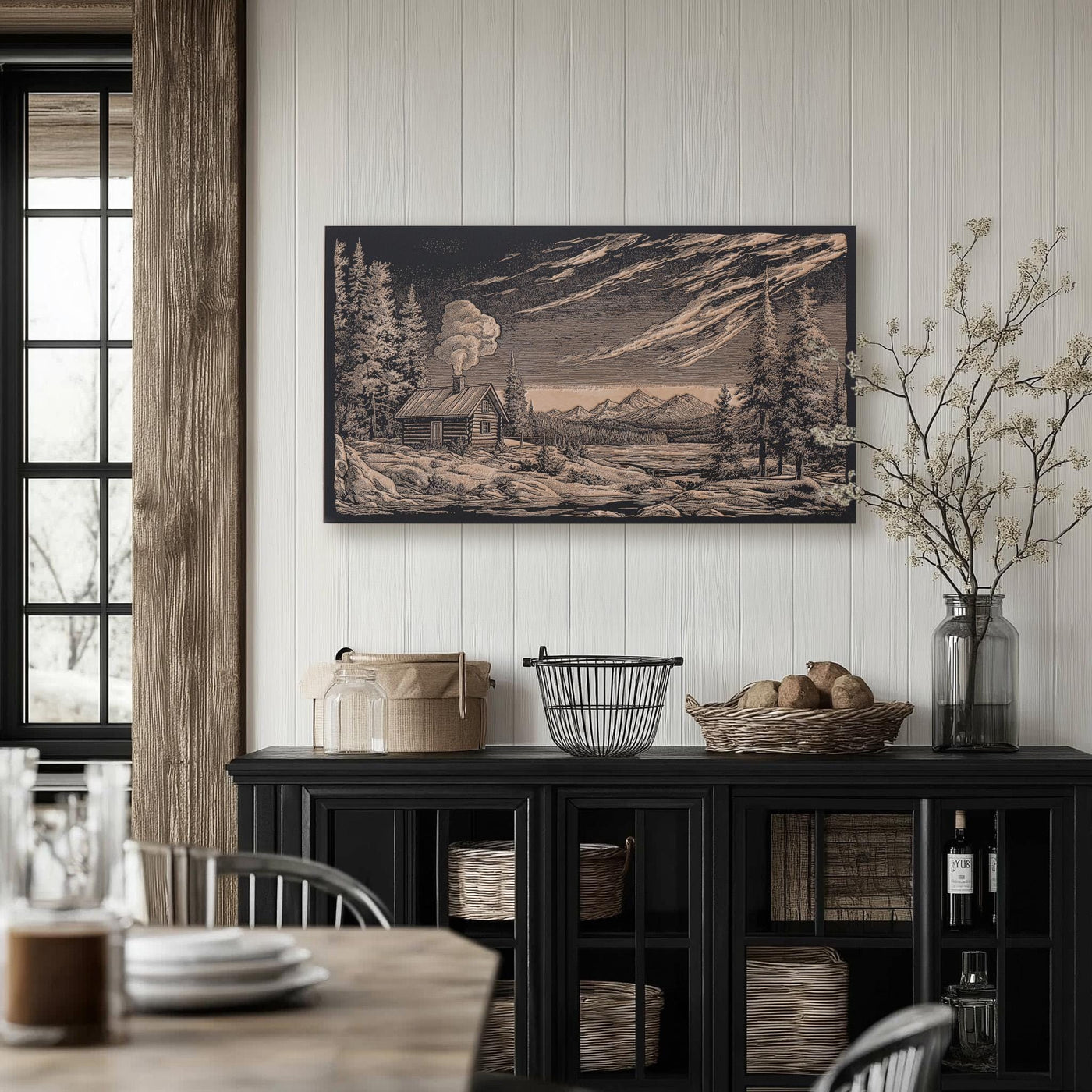 Cabin in Alaskan Wilderness Wall Art