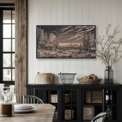 Cabin in Alaskan Wilderness Wall Art