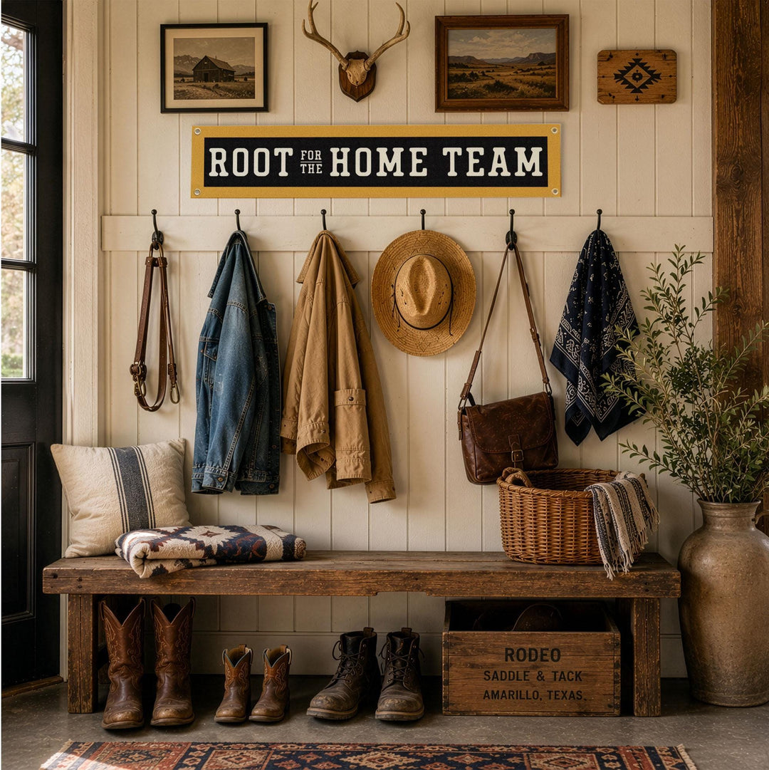 Root for the Home Team Felt Banner