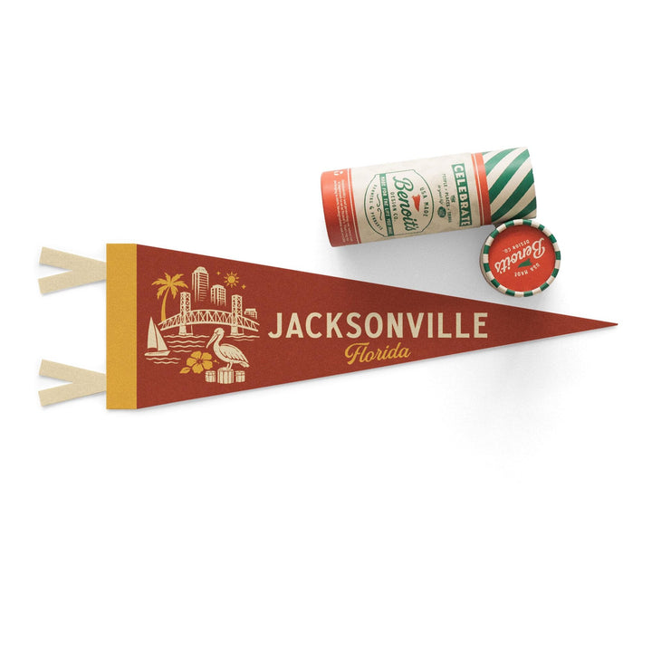 Jacksonville Florida Felt Pennant