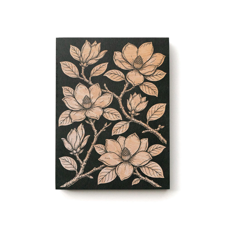 Southern Magnolia Engraved Birch Art Panel