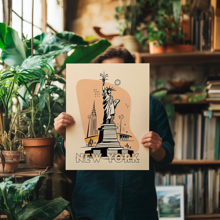 New York City Mid Century Travel Poster