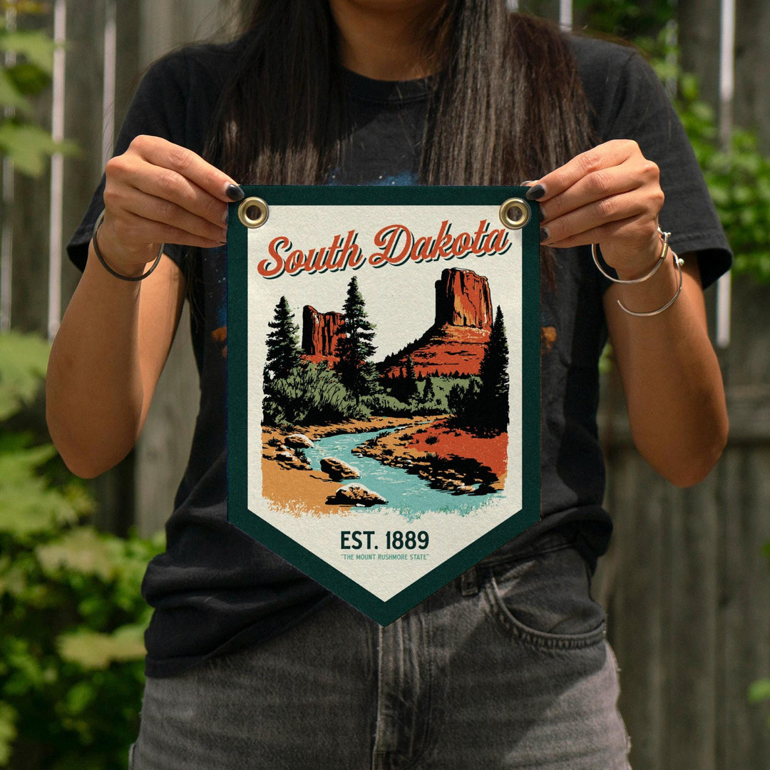South Dakota Felt Camp Flag