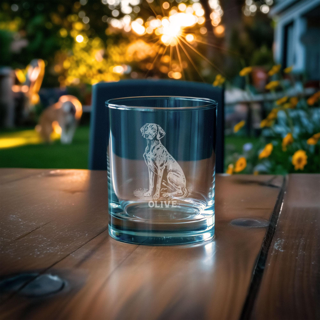 Weimaraner Customizable Dog Glasses