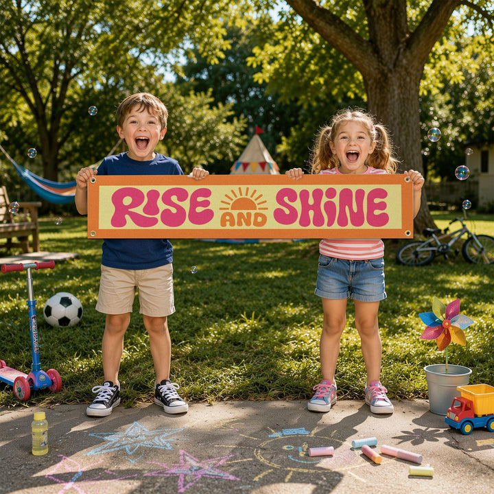 Rise &amp; Shine Felt Banner