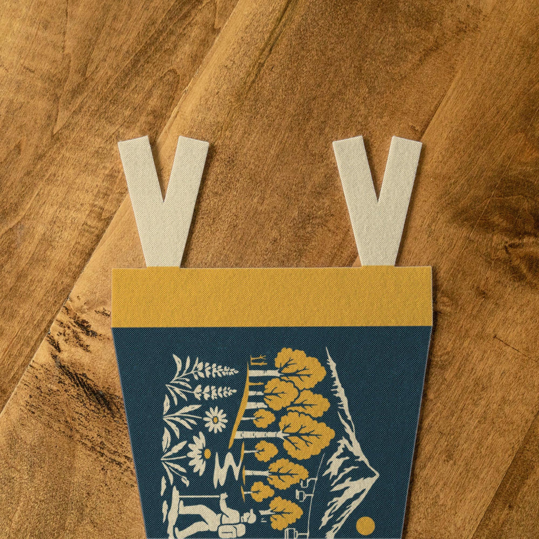 Crested Butte Colorado Felt Pennant