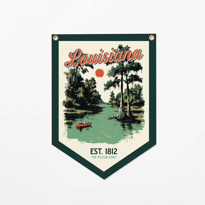 Louisiana Felt Camp Flag