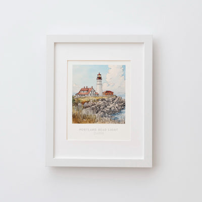 Portland Head Light Wall Art Print