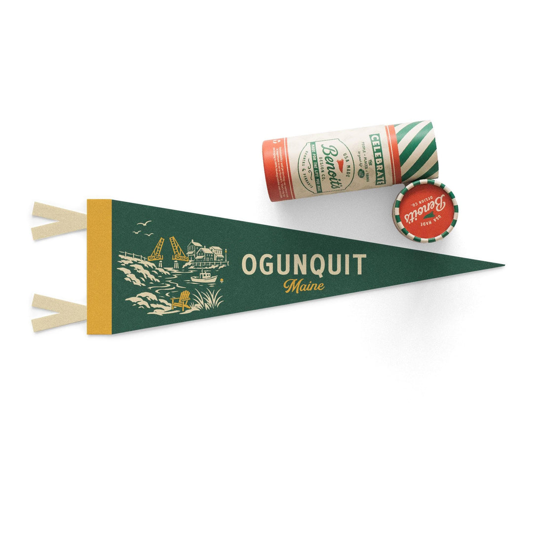 Ogunquit Maine Felt Pennant