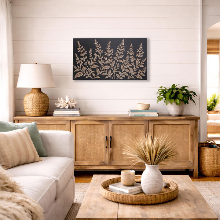 Salvia Engraved Birch Art Panel