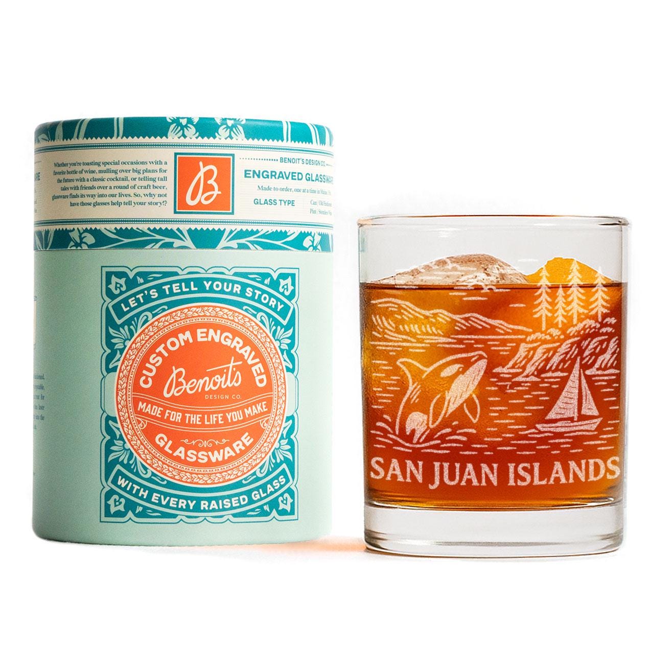 San Juan Islands Washington Glass