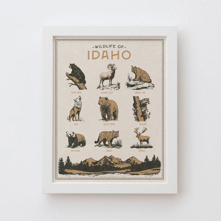 Idaho Wildlife Print