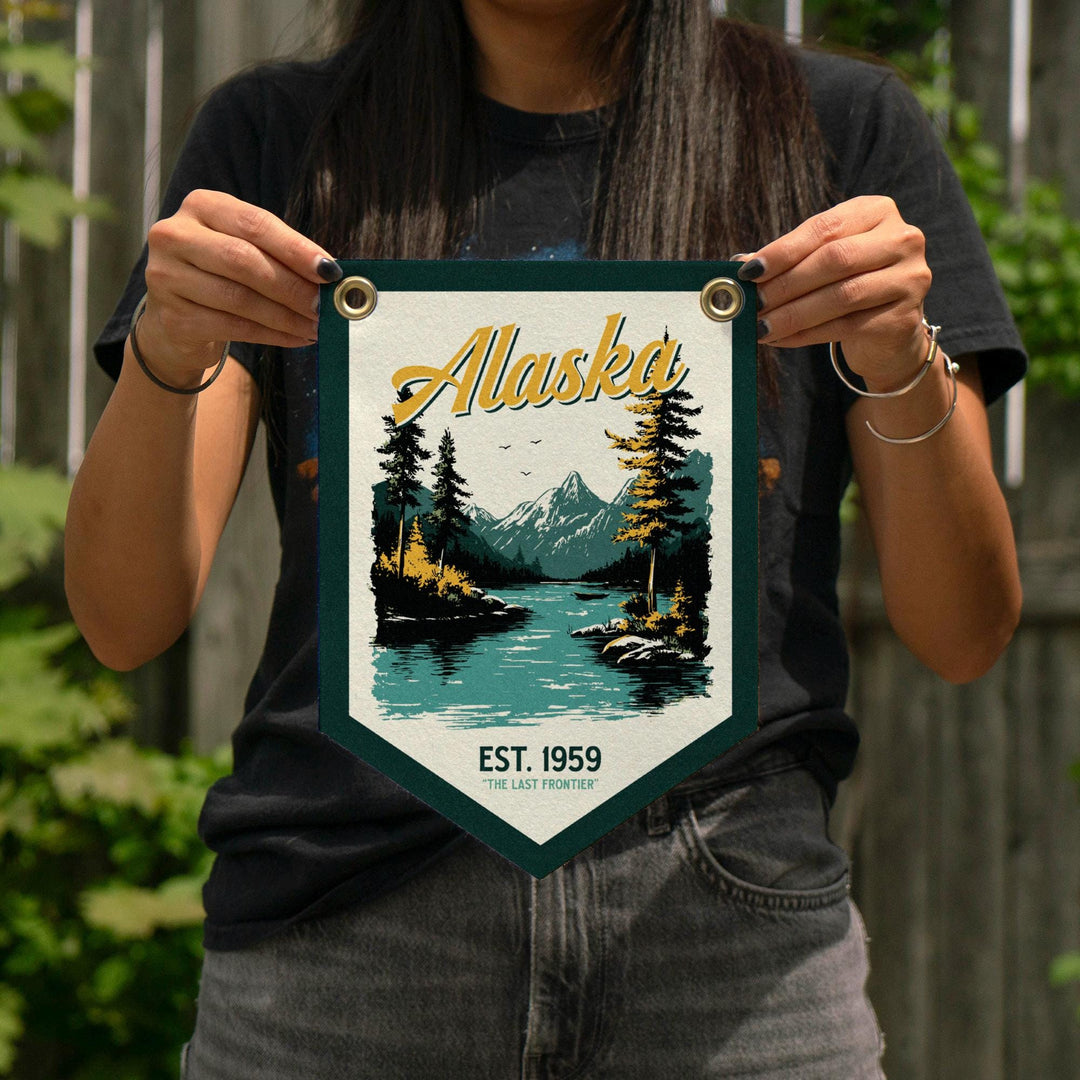 Alaska Felt Camp Flag