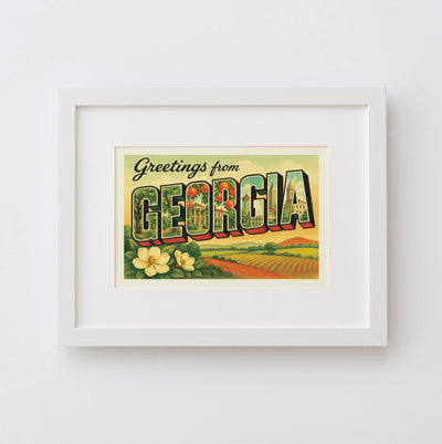 Georgia Postcard Art Print