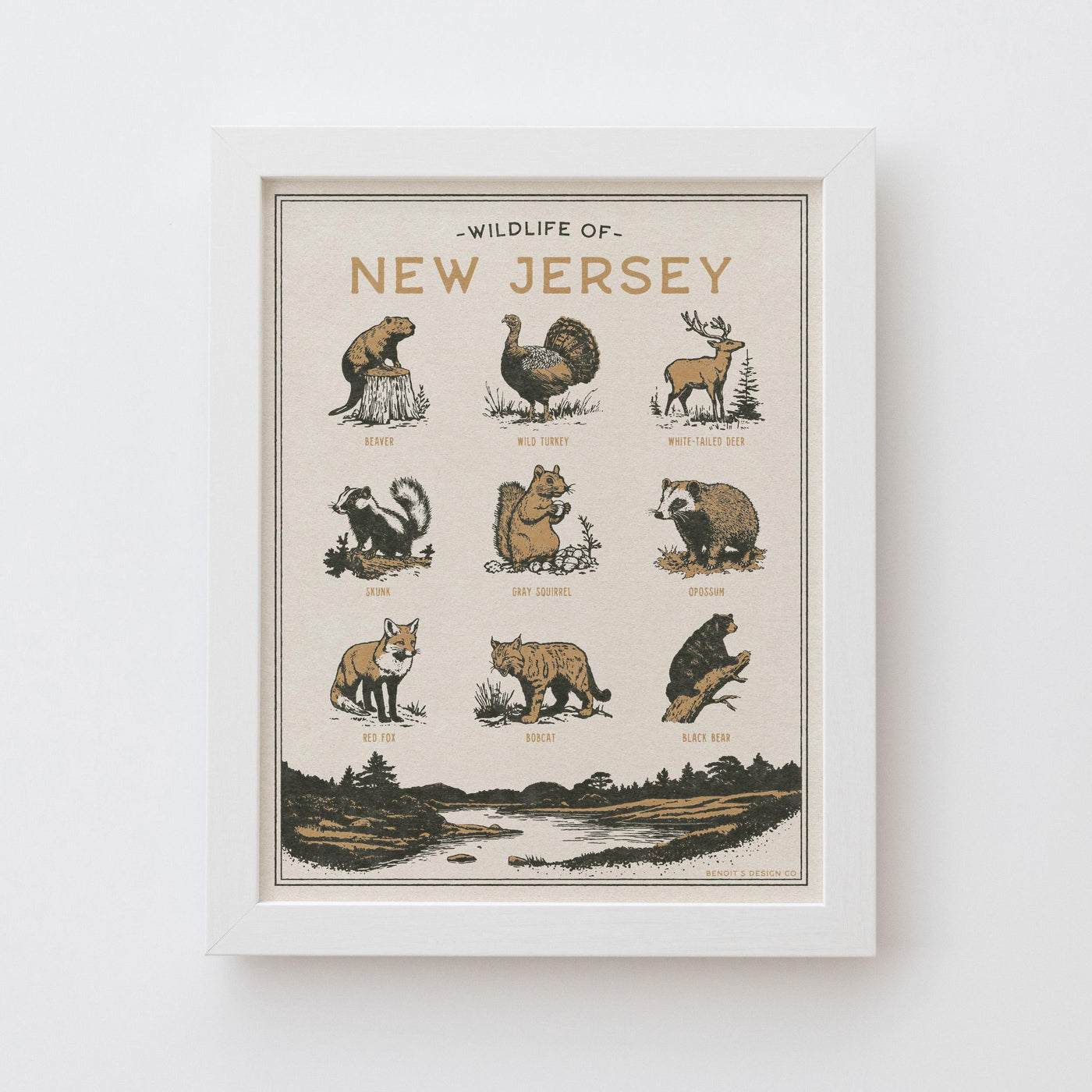 New Jersey Wildlife Print