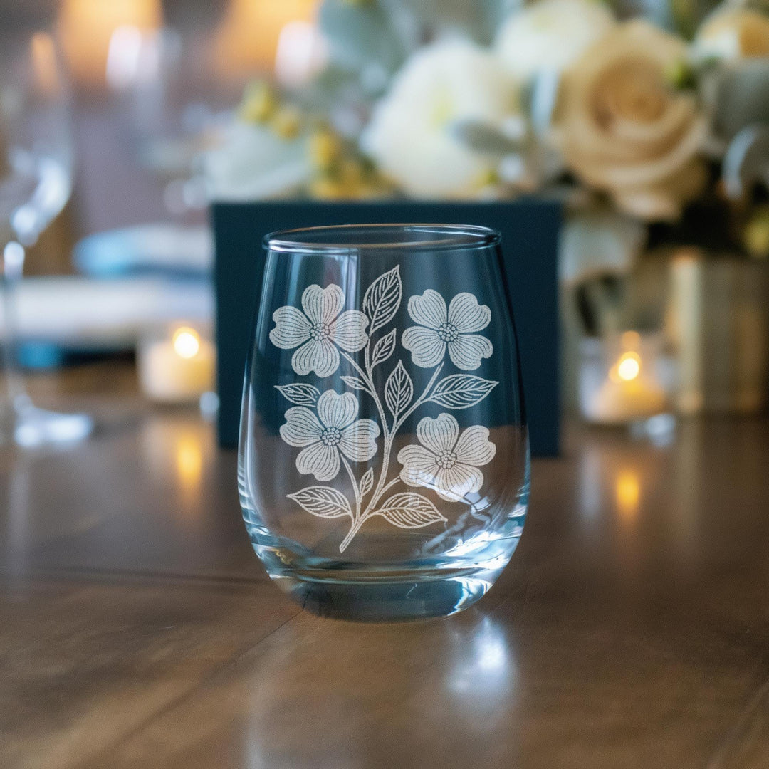 Dogwood Flower Glasses