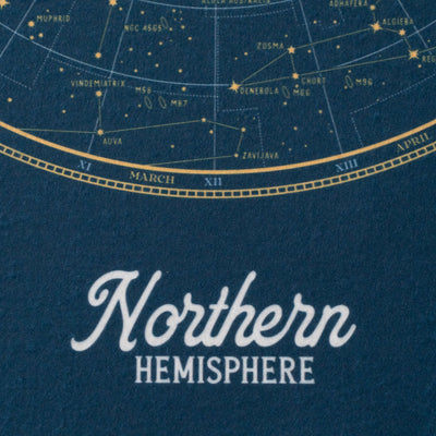 Northern Hemisphere Star Map Felt Poster Banner Print