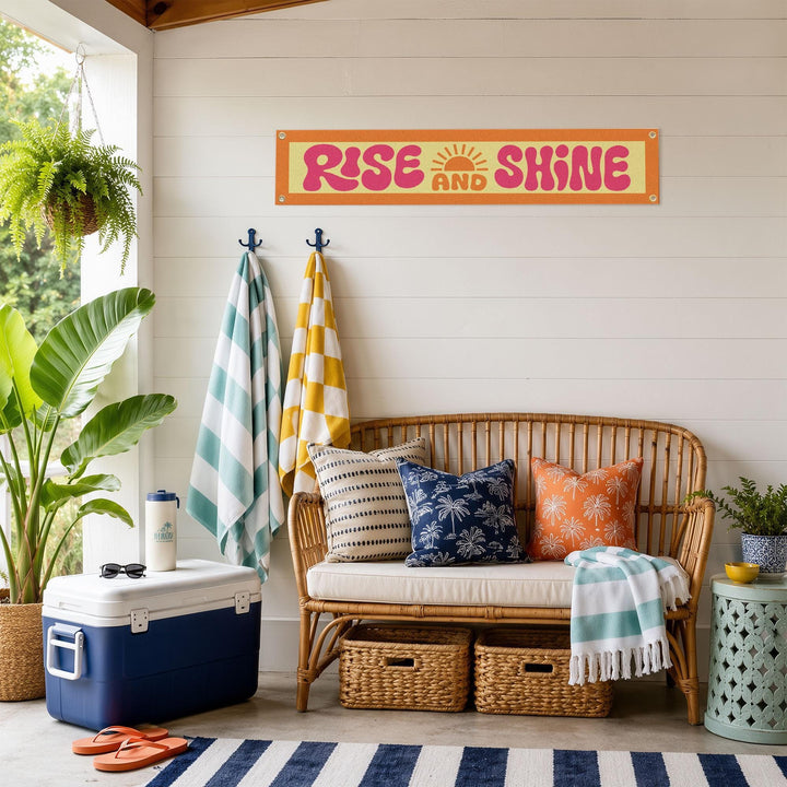 Rise &amp; Shine Felt Banner