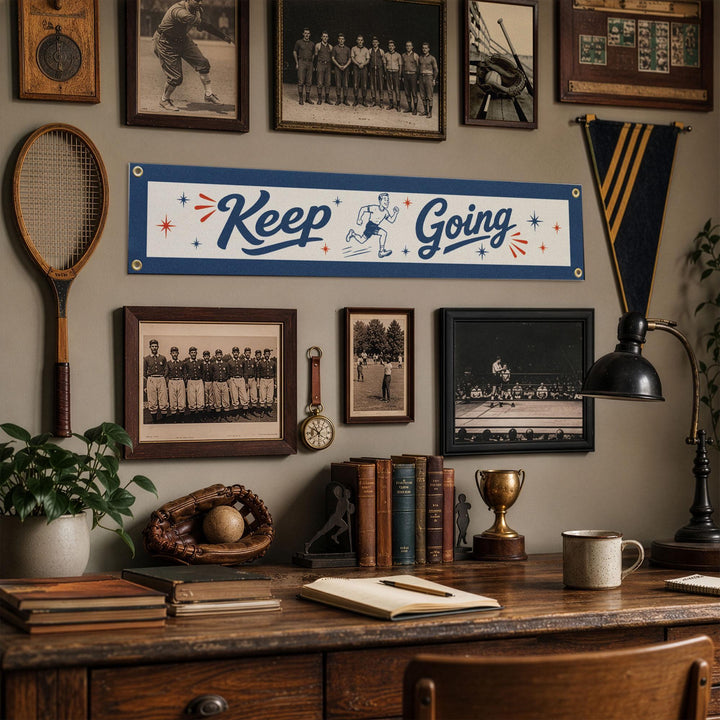 Keep Going Felt Banner