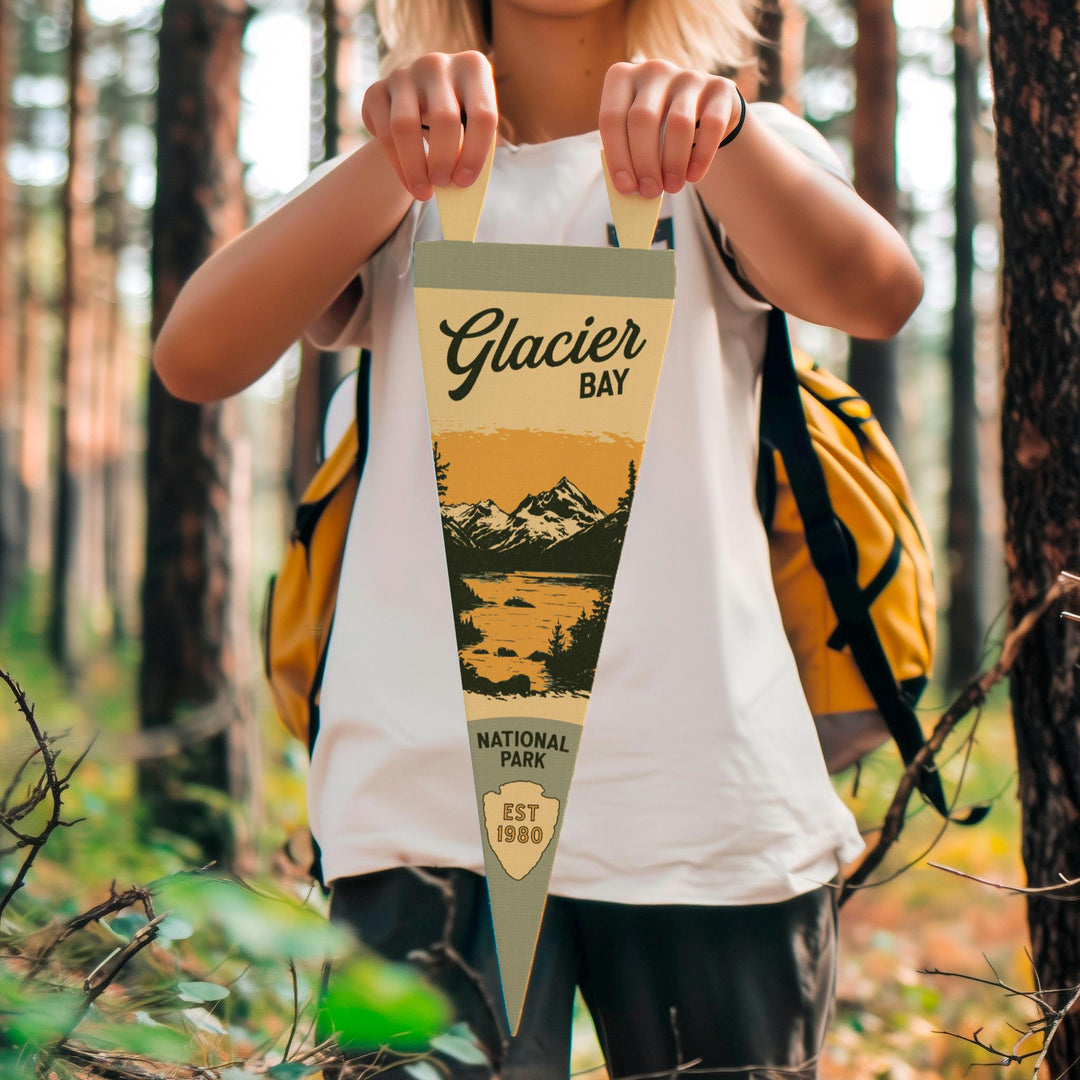 Glacier Bay National Park Felt Pennant