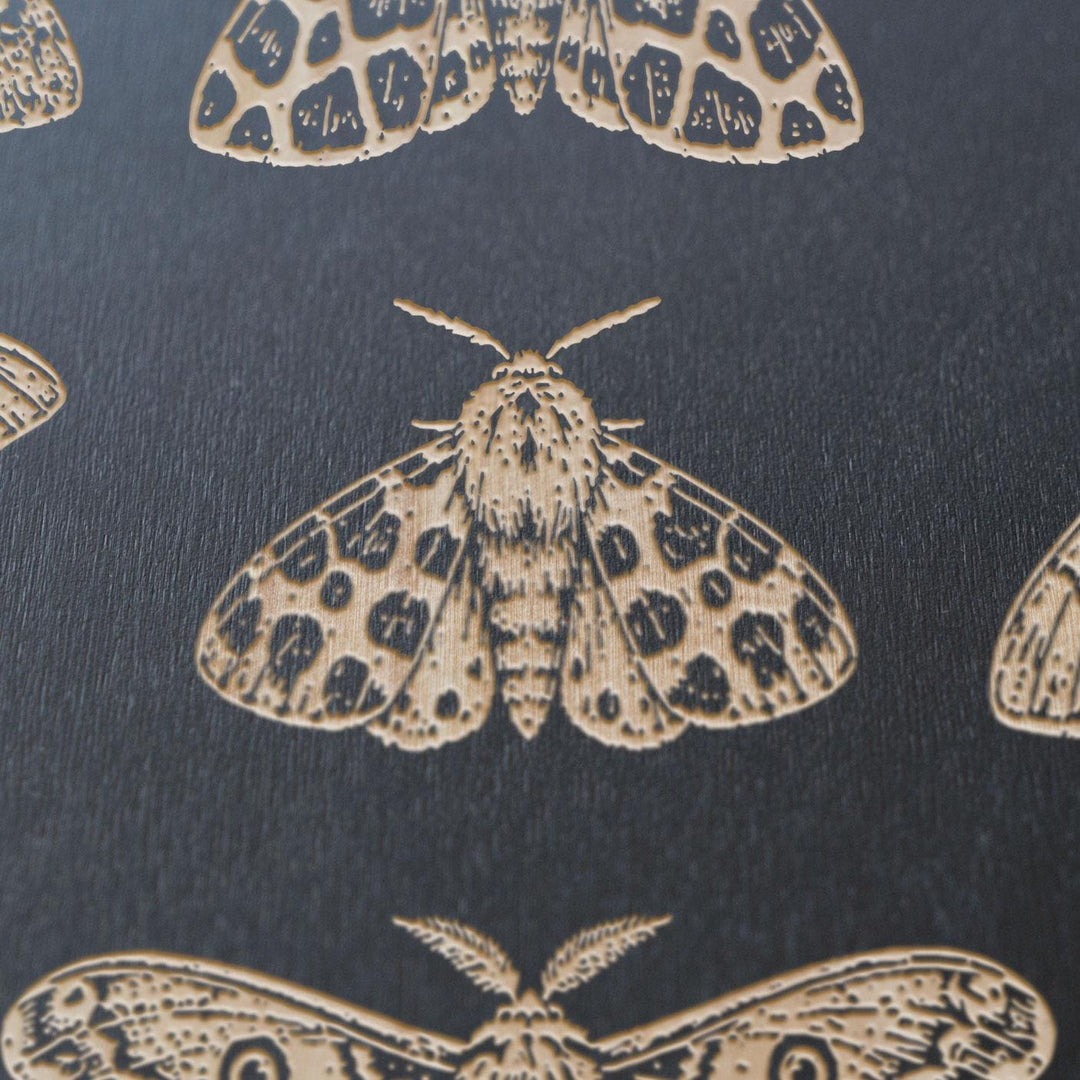 Moths Engraved Birch Art Panel