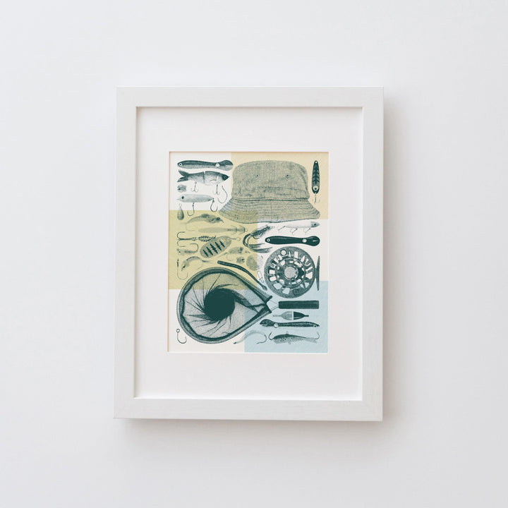 Fishing Flatlay Print