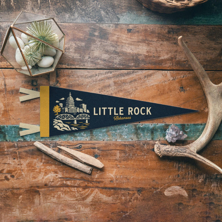 Little Rock Arkansas Felt Pennant