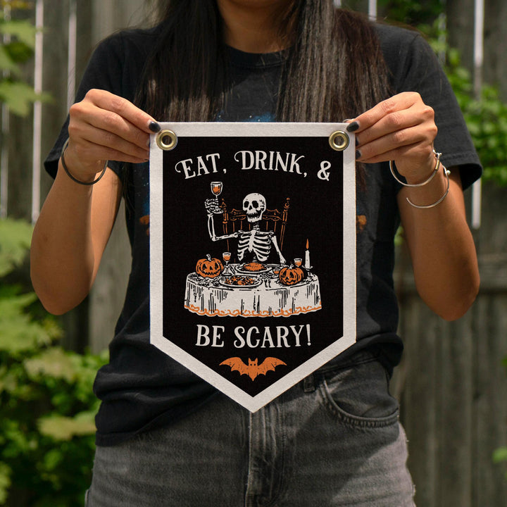 Eat, Drink, and Be Scary Felt Banner