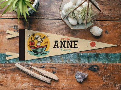 Custom Name Sign Felt Captain Pennant