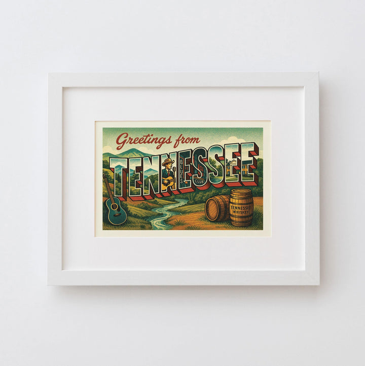 Tennessee Postcard Art Print