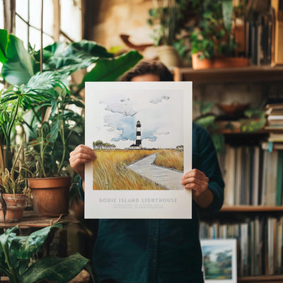Bodie Island Lighthouse North Carolina Wall Art Print