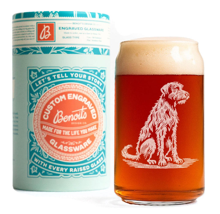 Irish Wolfhound Customizable Dog Glasses