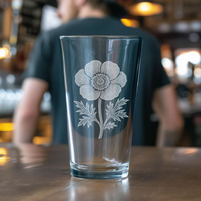 Anemone Flower Glasses