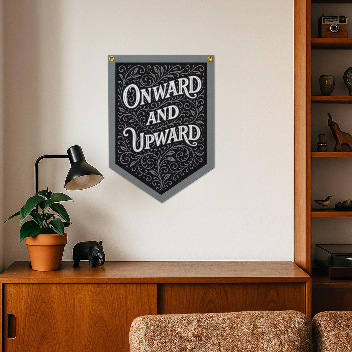 Onward & Upward Felt Camp Flag