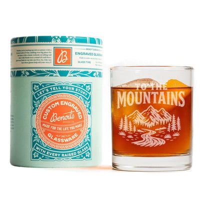 To the Mountains Glass