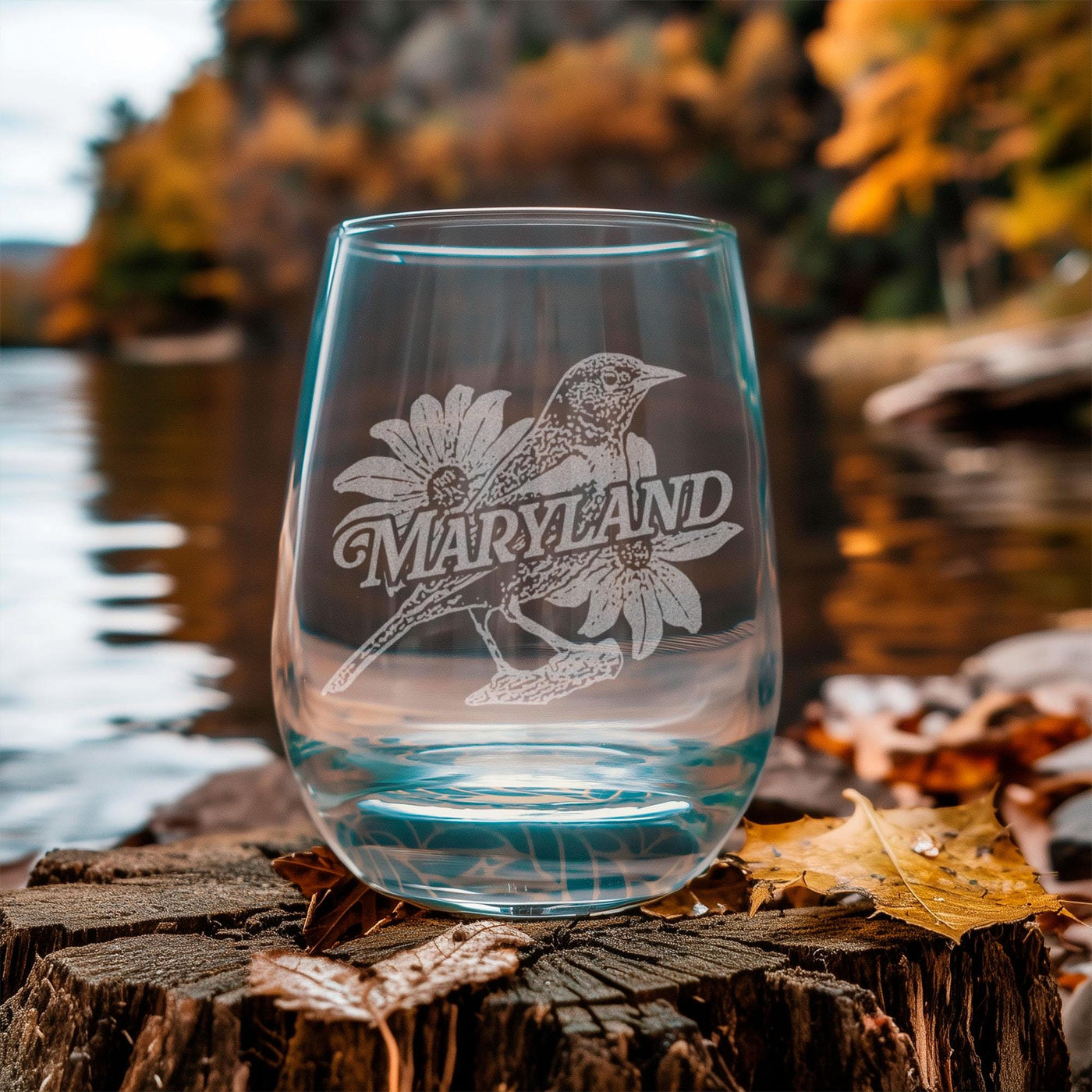 Maryland State Bird Glasses
