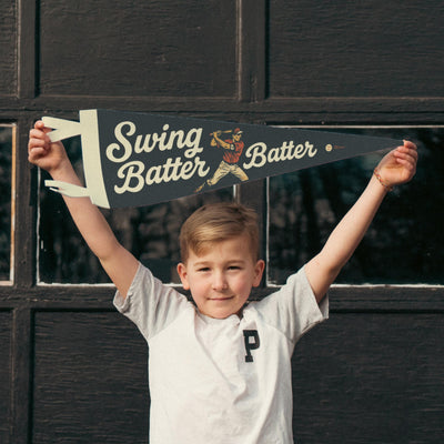 Swing Batter Batter Felt Pennant