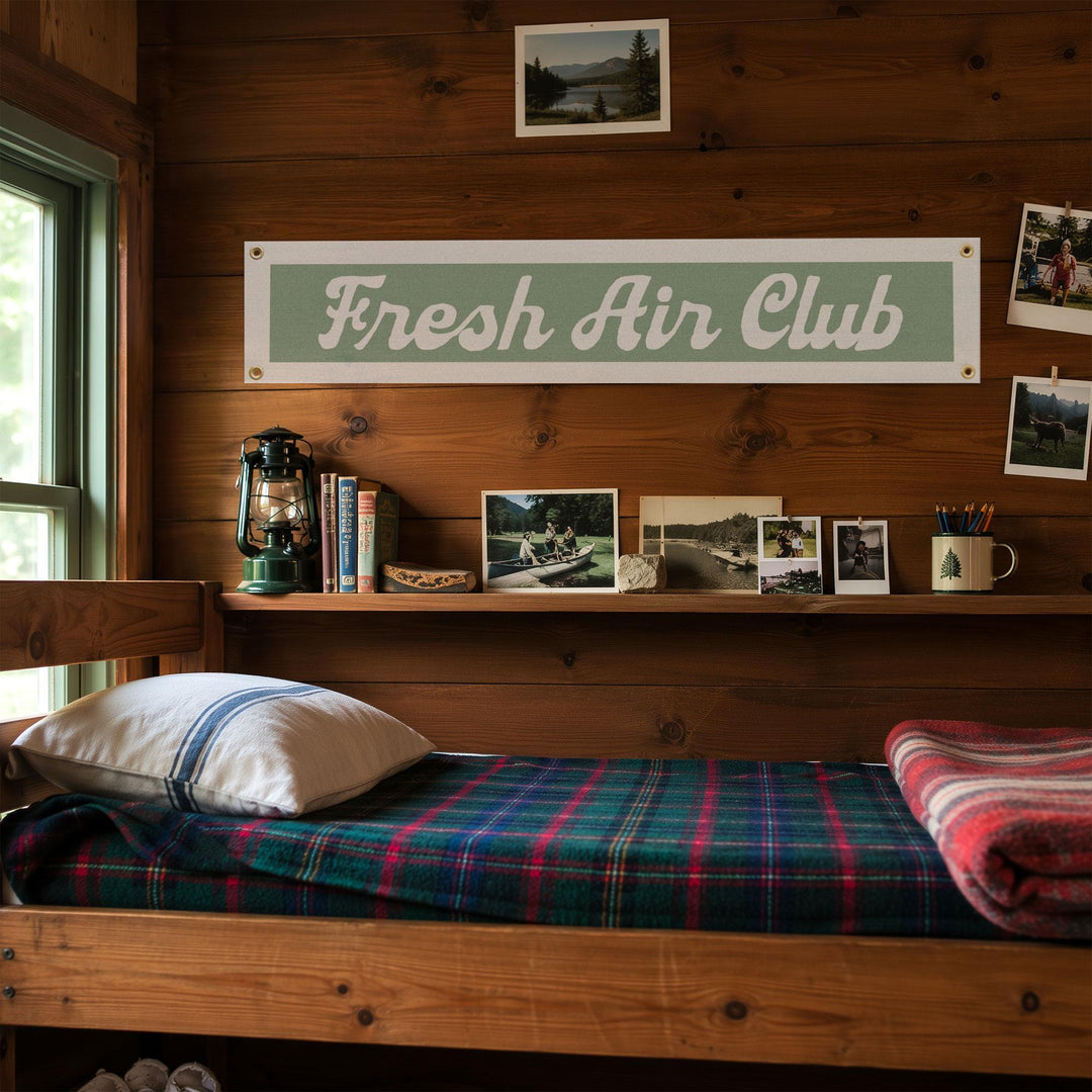 Fresh Air Club Felt Banner