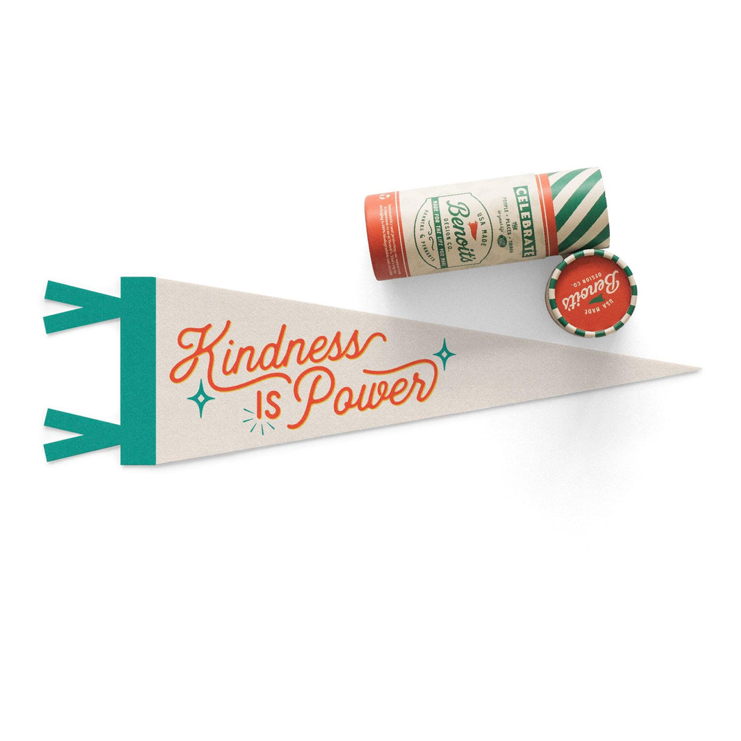 Kindness Is Power Felt Pennant