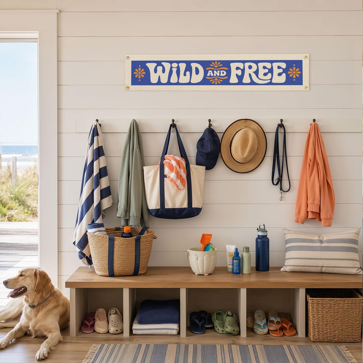 Wild and Free Felt Banner