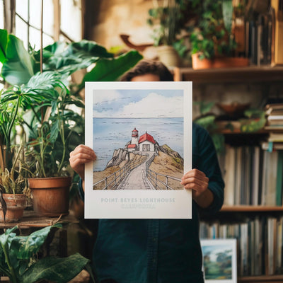 Point Reyes Lighthouse California Wall Art Print
