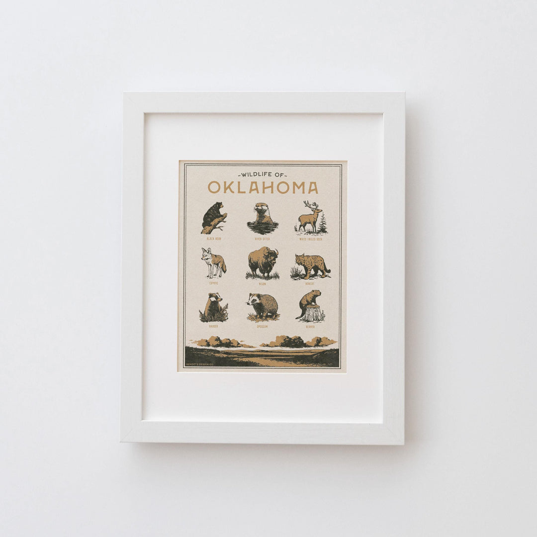 Oklahoma Wildlife Print