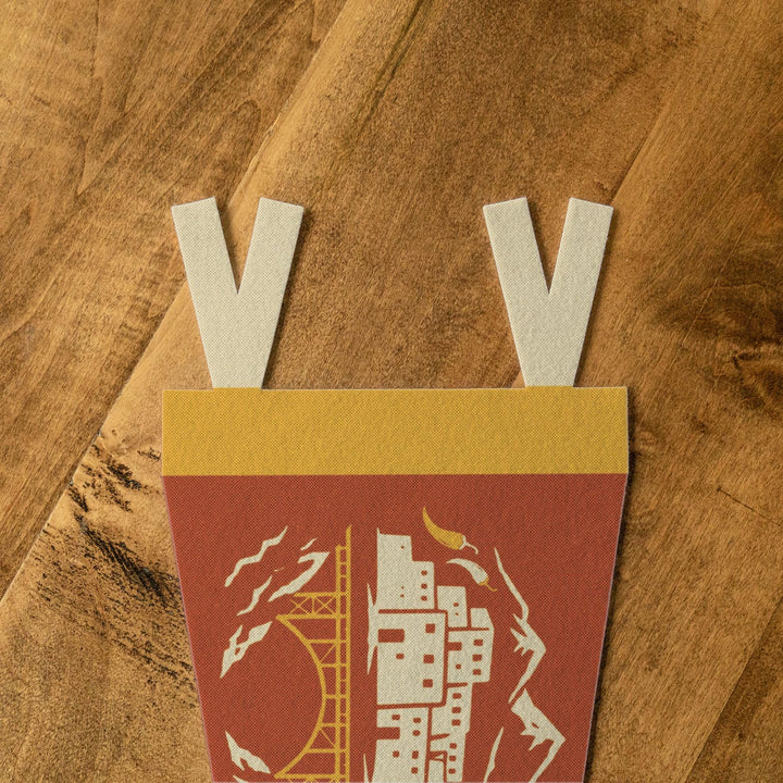 Taos New Mexico Felt Pennant