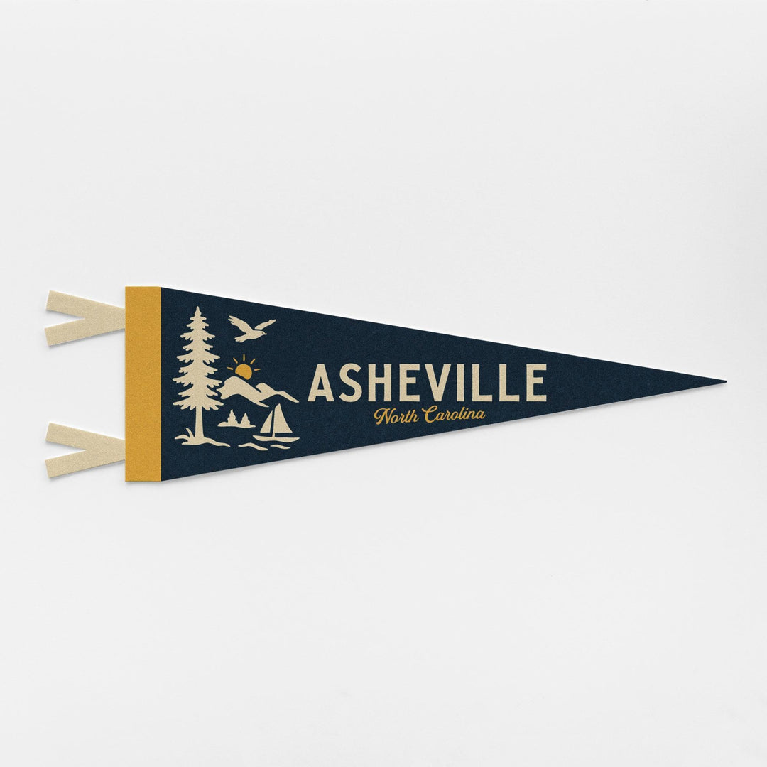 Asheville North Carolina Felt Pennant