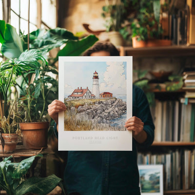 Portland Head Light Wall Art Print